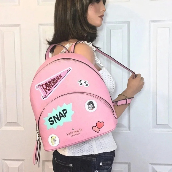 Kate Spade Archie Comics Pink Backpack Bag… - Picture 2 of 11